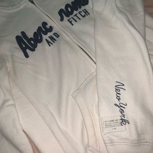 Abercrombie and Fitch white sweater